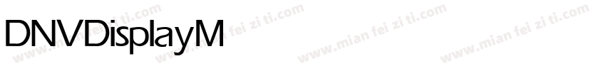 DNVDisplay Medium字体转换